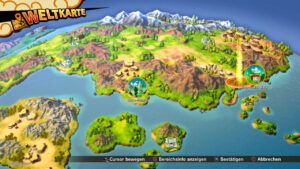 Weltkarte von Dragon Ball Z: Kakarot