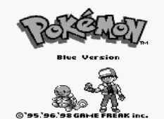 Pokemon Blaue Edition: Titel Bildschirm