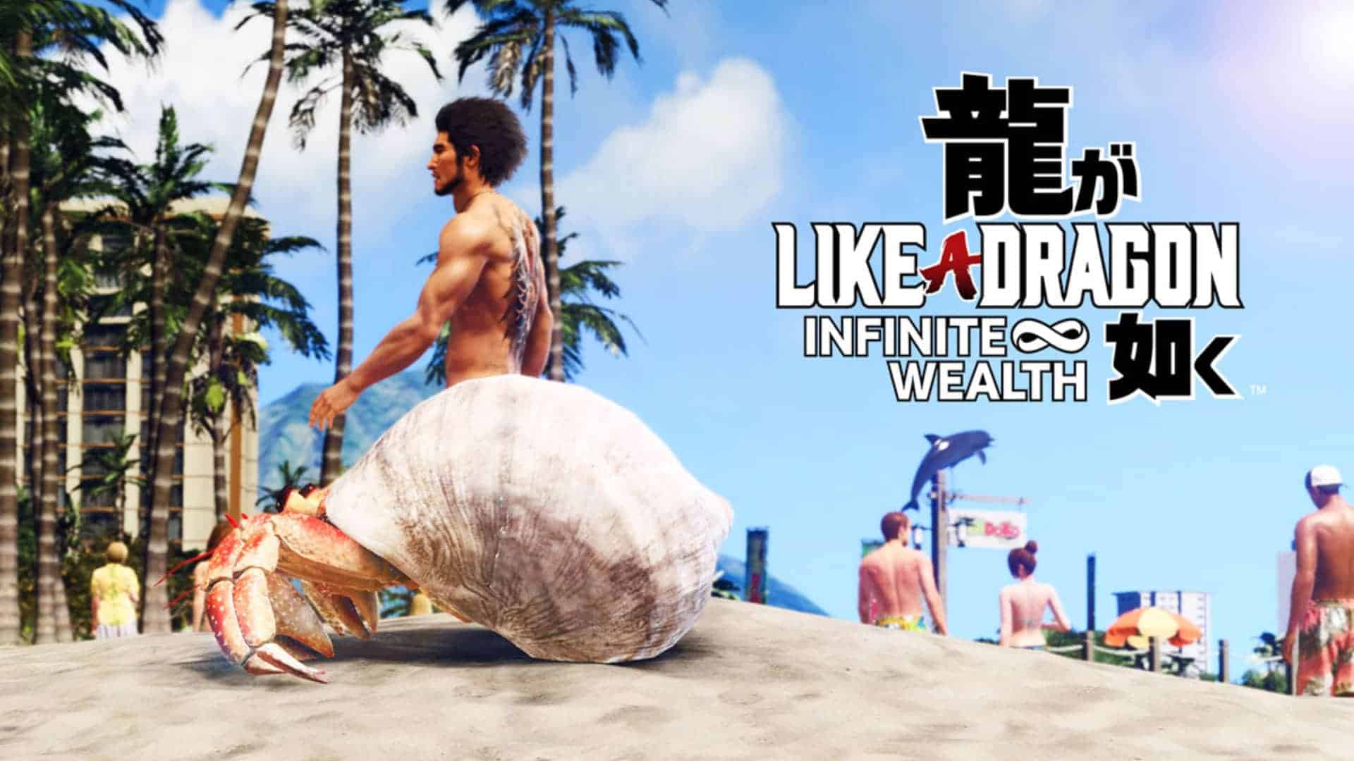 Meine 5 meist erwarteten Triple A Games 2024 Auf dem Bild ist der Haupt Charakter aus Like a Dragon zu sehen, wie er nackt am Strand rumläuft.