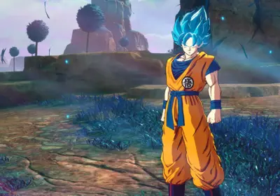 Screenshot aus dem kommenden Dragon Ball Game. Auf dem Bild ist Son Goku zu sehen.