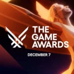 Auf dem Bild ist das Logo der „The Game Awards 2023" zu sehen.