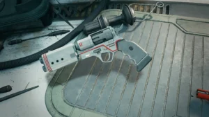 Screenshot aus Star Wars Jedi: Survivor auf dem eine Pistole zu sehen ist