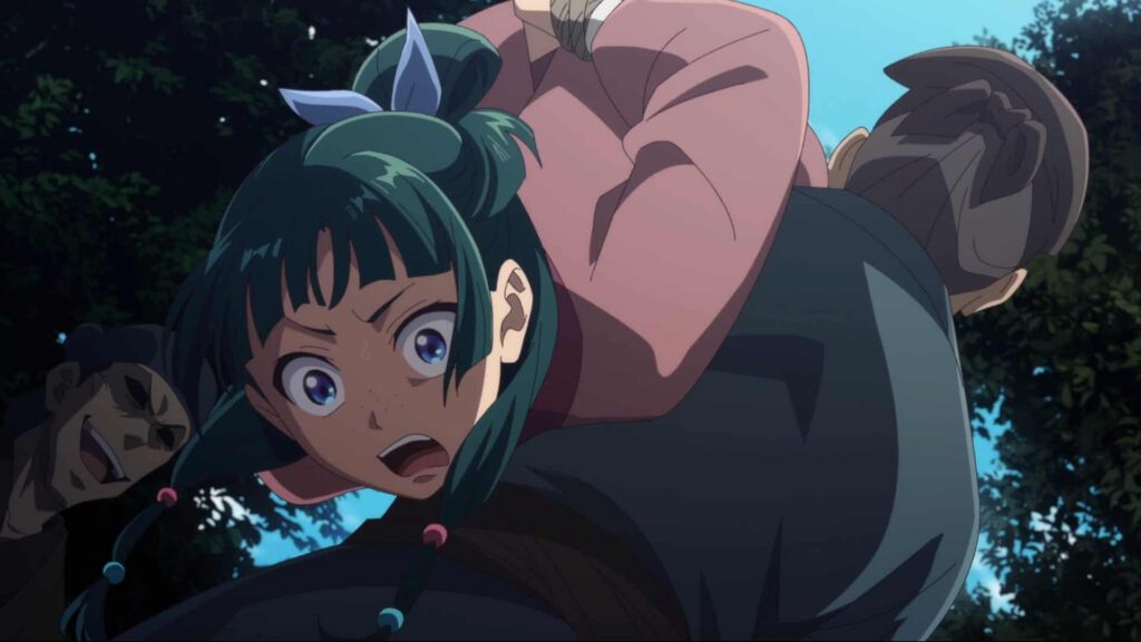 Maomao wird von Menschenhändlern entführt.