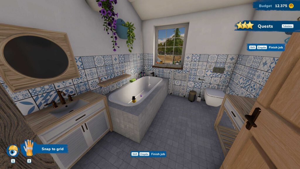 Ein frsich renoviertes Badezimmer