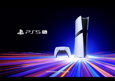 Auf diesem Bild ist die neue PlayStation 5 Pro zu sehen.