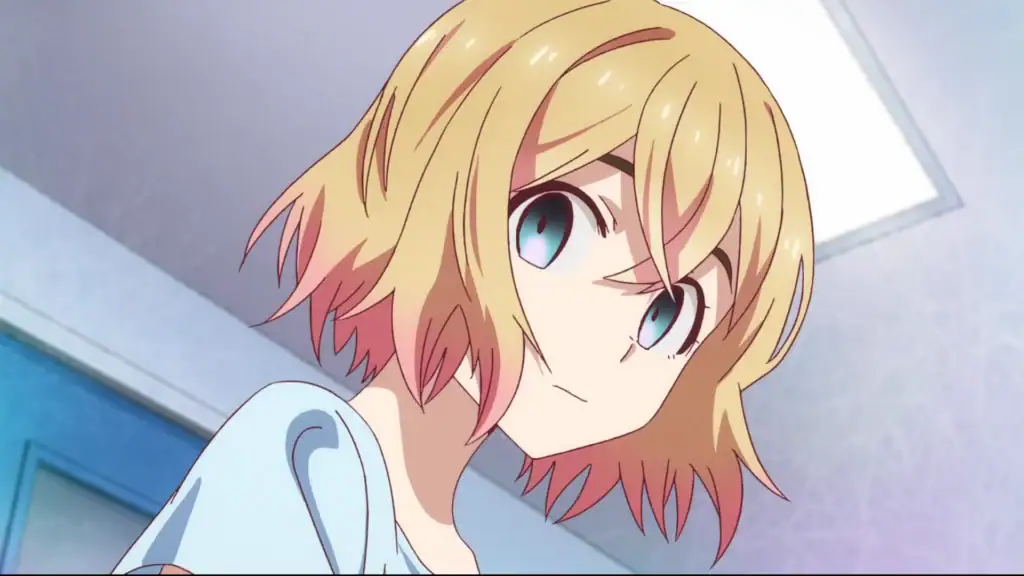 Mami guckt mit ihrem toten Blick nach hinten.