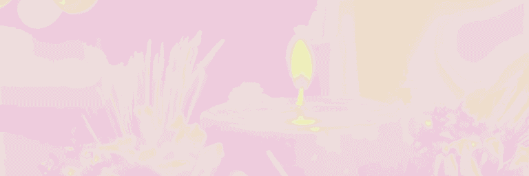 Eine Kerze die brennt.