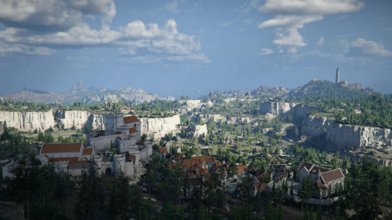 Crimson Desert bietet ein wirklich schönes Gebiet und die Weitsicht ist enorm!