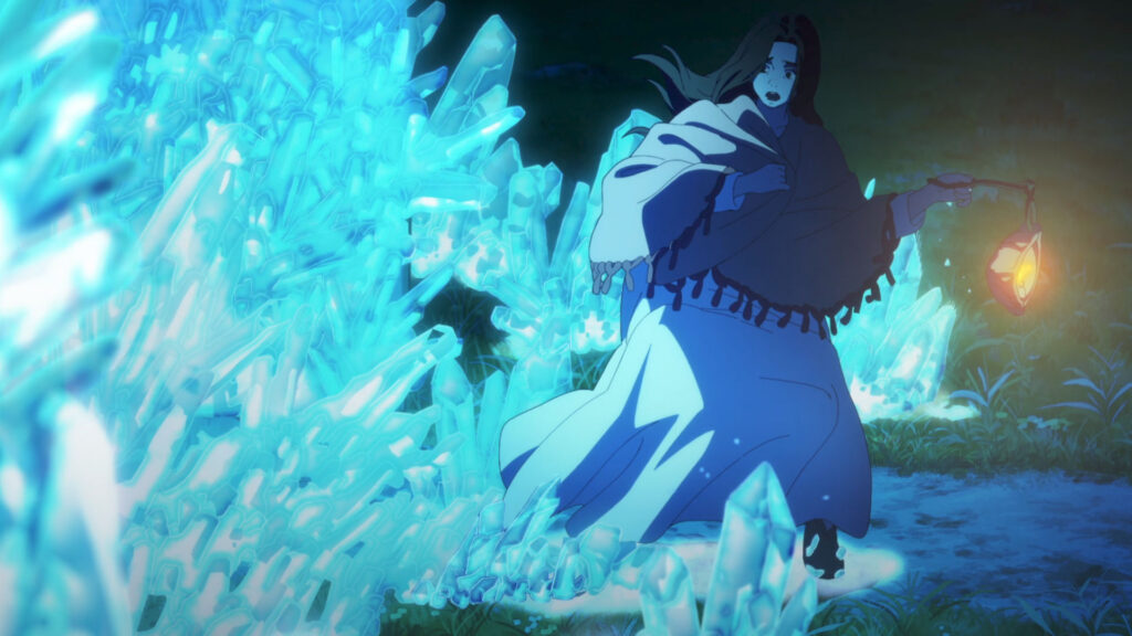 Witch Hat Atelier: Grandioser Auftakt der ersten beiden Episoden? Die Mutter von Coco befindet sich in Gefahr. Das Ganze Haus befindet sich eingesperrt unter einem Kristall. Sie wird ebenfalls langsam eingesperrt.