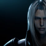 Screenshot aus Final Fantasy VII: Rebirth. Sephiroth ist auf der rechten Seite zu sehen, wie er nach vorne schaut.